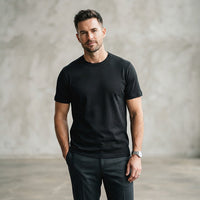 Polo Interlock Pima 50/1 - Negro